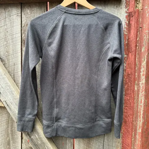 The North Face  Gray Multicolor Logo Go Anywhere Crewneck Sweatshirt Womens Small