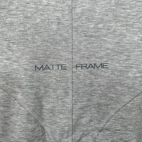 Matte Frame Longsleeve Bodysuit in Gray