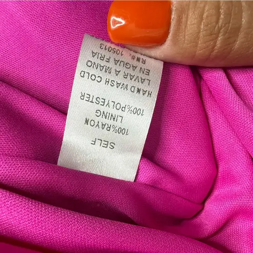 NWT Emily Wonder Pink Floral Print Tie Back Dress Sundress Multicolor Size 1X