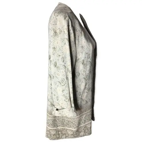 Tori Alexander Vintage Floral 3/4 Sleeve Open Front Cardigan Blouse Size 18