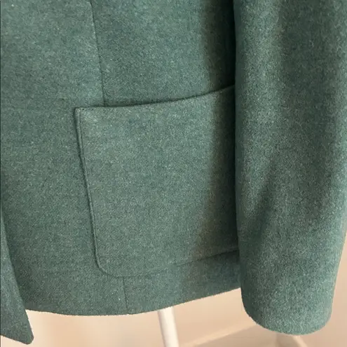 Petite Sophisticate Teal Wool/Cashmere Blazer sz 4p