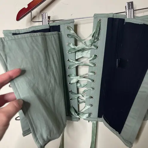 Corset Story SAGE GREEN LONGLINE UNDERBUST CORSET sz UK 16 US 12
