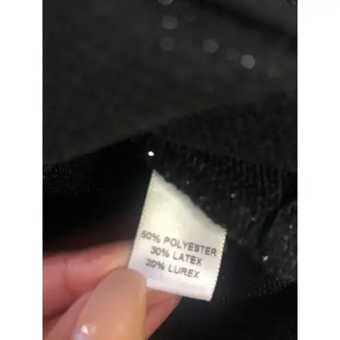 Boutique Metallic High Rise Body Contouring Latex Mini Skirt Size 12