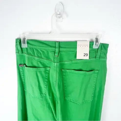 Alice + Olivia  Parrot Wash High Rise Five Pockets Sofia Boyfriend Jeans Size 29