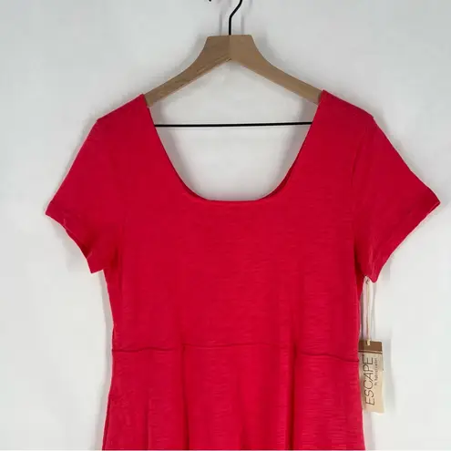 Habitat Escape by Clothes Women's Pink Cotton Blend Scoop Midi Dress NWT Size S