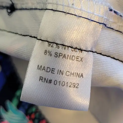 LULU B BOLD NEON ALLOVER PINEAPPLE PRINT V NECK QUARTER SLEEVE UPF 50 TOP XL Pink