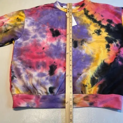 All in Favor All In Favor Tie Dye Pullover Sweatshirt Multicolor Womens - Image 9