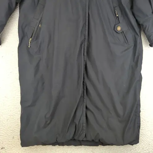 Obermeyer Womens Divine Long Parka Winter Ski Snow Coat Jacket Black 12 Fur Hood