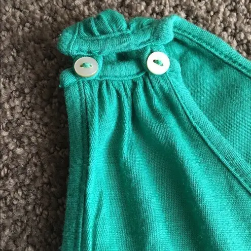 Ella Moss Green Tank Top w Ruffles