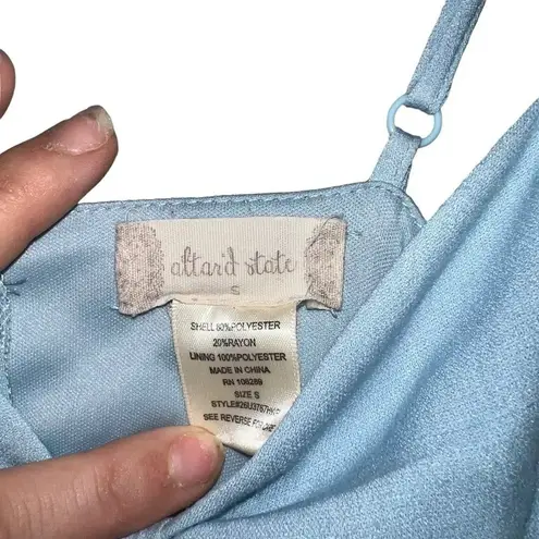 Altar'd State  Bella Bow‎ Midi Dress Baby Blue Size Small