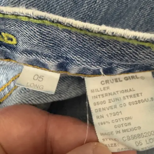 Cruel Girl Jeans, Light Blue, Size 05 Long