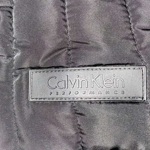 CALVIN KLEIN PERFORMANCE Puffer Vest wind resistant gold zipper closure size L Black Size L
