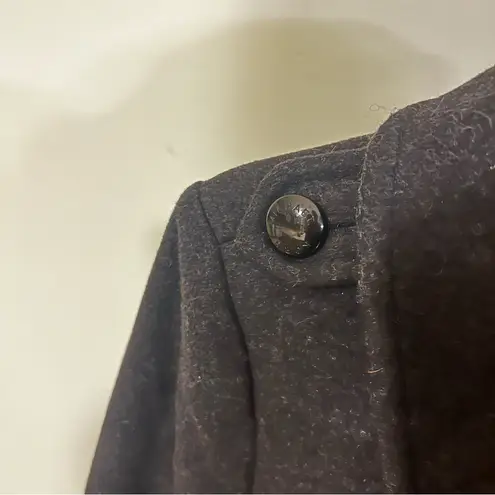 Michael Kors  Black/Charcoal Double-Breasted Wool Peacoat size 8 Medium