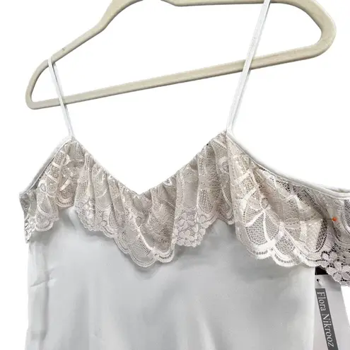 Flora Nikrooz UO Cami Top XS Cream Lace Semi Sheer Coquette Feminine Fairy NEW