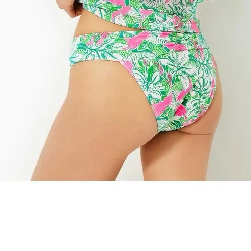 Lilly Pulitzer  Trey Bikini Bottom 14 Women’s Botanical Green Just Wing It 007787