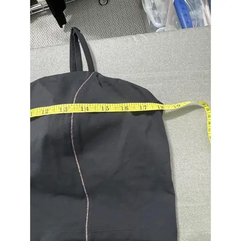 JoyLab Black With Gold Stripes Active Crop Tank (XXL)