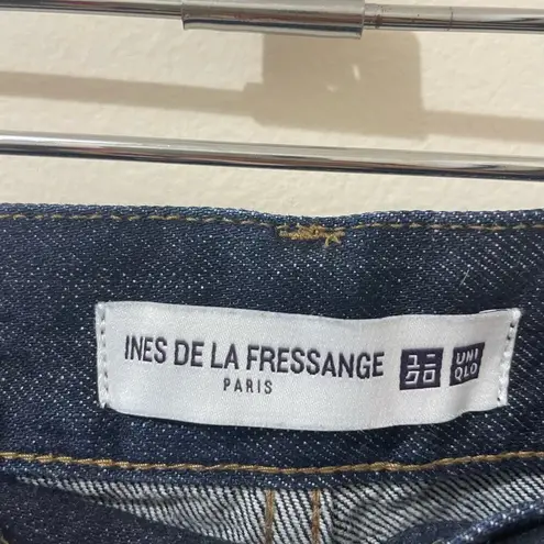 Uniqlo Ines De La Fressange x  Wide Leg Jeans Dark Wash Size 6