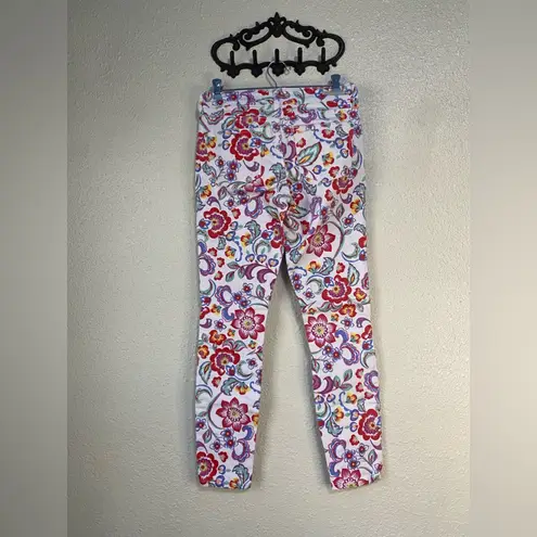 Pilcro and the Letterpress  multi colored print mid rise skinny‎ jeans, size 26