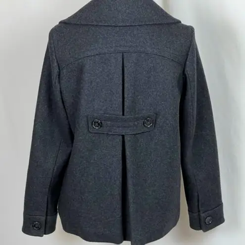 Banana Republic  Gray Wool Blend Double Breasted Classic Style Pea Coat NWOT