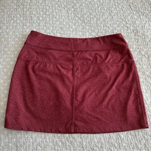 Lole  Active Athletic Skirt Burgundy Maroon Stretch Size L