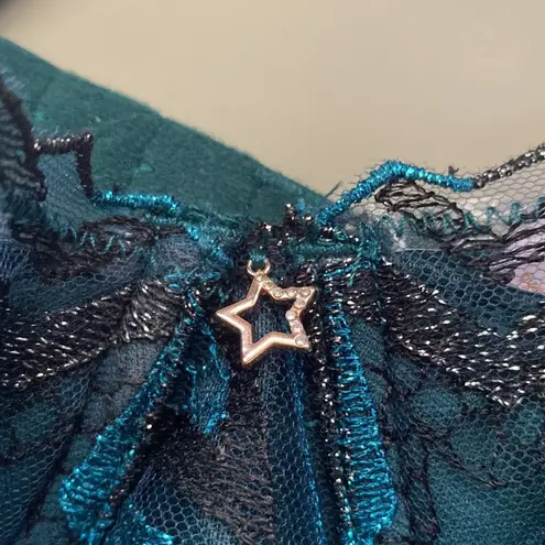 Savagexfenty NWT Savage x Fenty ‘Shining Star’ embroidered plunge bra, size 36D