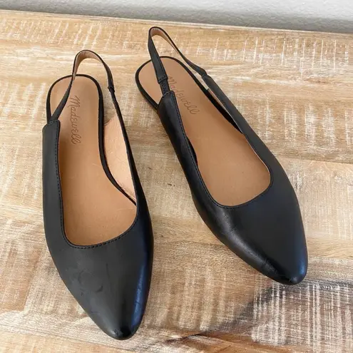 Madewell  Margot black sling back casual career flats 5.5