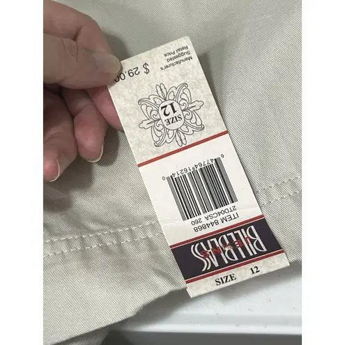 Bill Blass Vintage Women’s High Rise Khaki Shorts Size 12 NWT 30” Waist