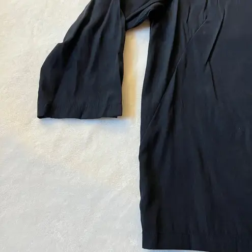 Dalia Collection 3/4 Sleeve Woven Blouse Size L Lightweight Sheen Career Office