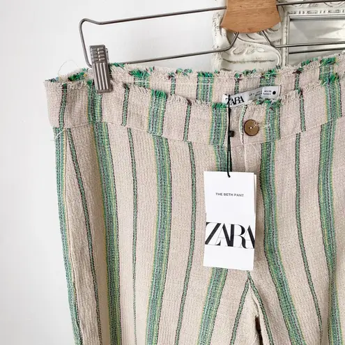 ZARA  The Beth Cotton Striped Pants