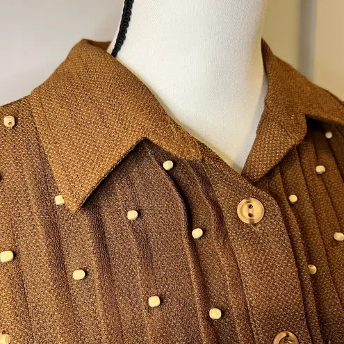 Danny & Nicole Women's Vintage Beaded Sleeveless Top Size 6