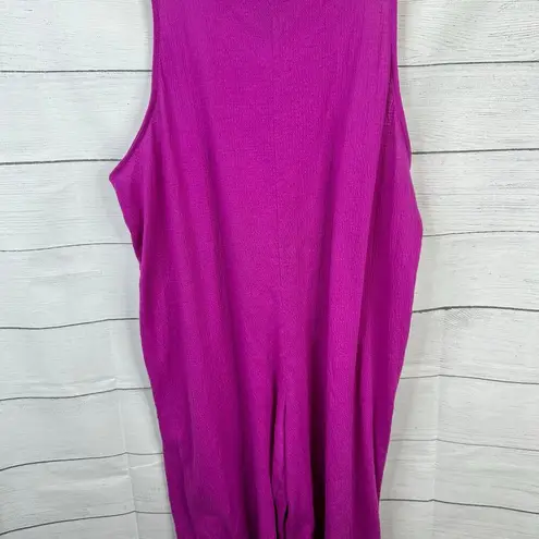 Swimsuits For All Womens size XL 14 16 Jumpsuit Beach Coverup Swimsuit Purple