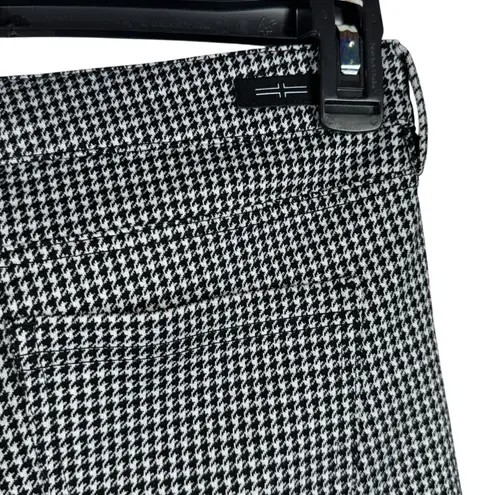 Liverpool SZ 4/27 Skinny Leg Pants Houndstooth Stretch Mid-Rise Zip-Fly Pockets
