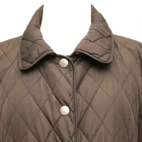 Coach  Brown Diamond Quilted with Signature C Lining Jacket