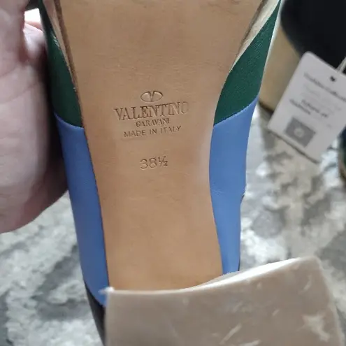 Valentino Garavani Valentino Color Block Mid Calf Chunky Boots