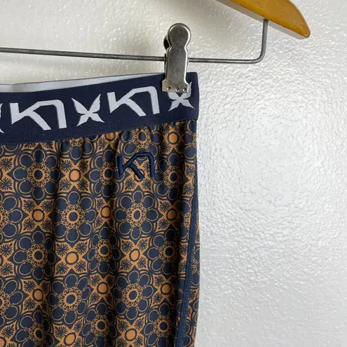 Kari Traa Leggings Small Womens Printed Hiking Running Jogging Outdoors Camp Orange