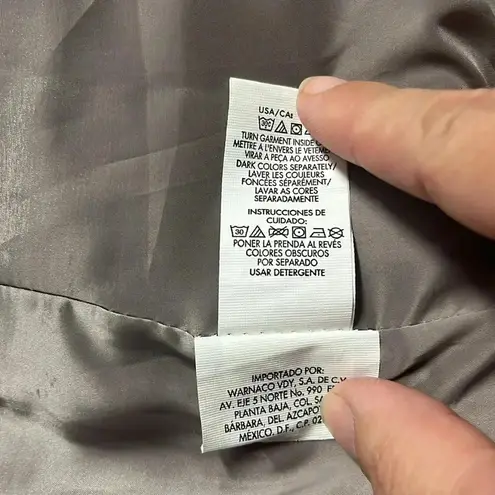 Calvin Klein Jeans puffer jacket womens large puffer jacket 2 zipper pockets Gray - Image 8