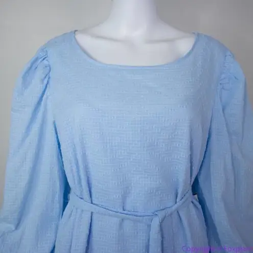 Eloquii NEW  Baby Blue Textured Cotton‎ Easy Day Dress, size 16