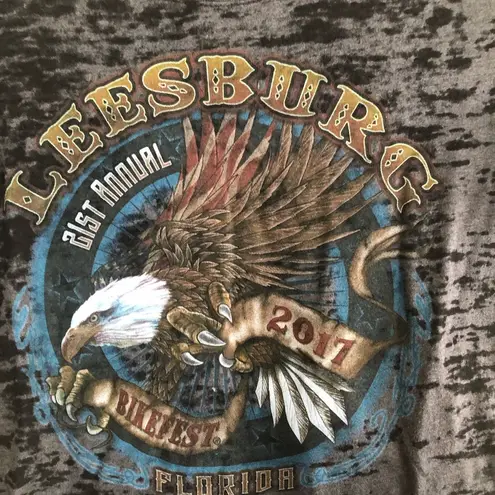 Next Level Apparel NEXT LEVEL Womens T-Shirt Size Medium BIKEFEST 2017 LEESBURG 21st ANNUAL