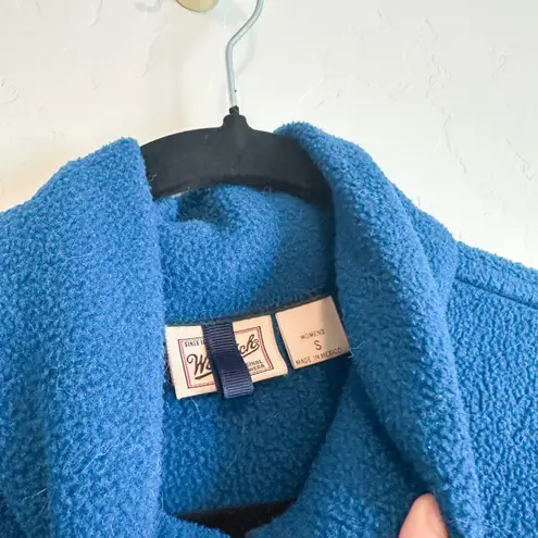 Woolrich | 90s Vintage Malden Mills Polar Fleece Full Zip Jacket Cropped Blue