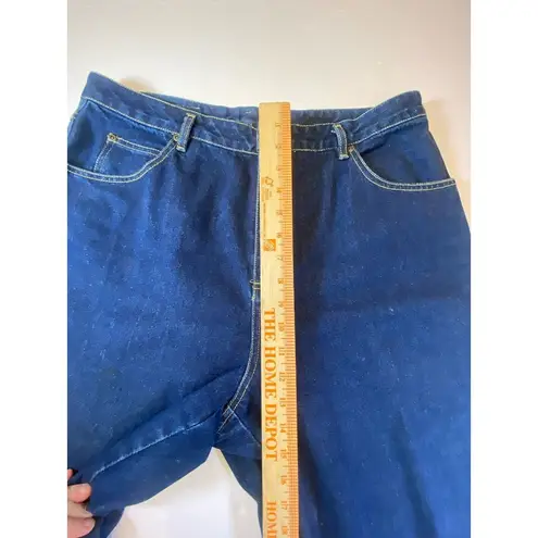 Chaus Sport Denim Jeans Women Size 18 Plus Dark Indigo Vintage High Rise Cotton Blue