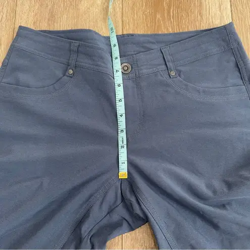 Kuhl Trekr Kapri Pants 6 Blue Stretch Hiking Travel Cropped Capri Outdoor EUC