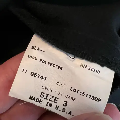 I.N. San Francisco cocktail dress size 3 Ties around neck pleats black blue