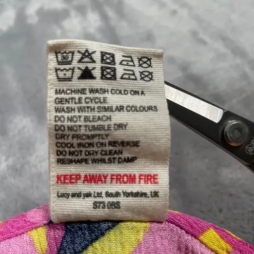 Lucy Yak Pink Hearts Psyc Crop Top 20 Pants XL 70s Groovy Retro Stretch Funky Size undefined