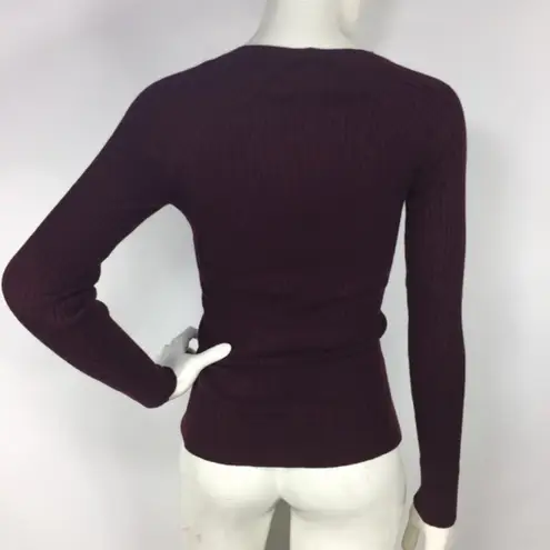 Reiss Elouise V Neck Fitted Wool Alpaca Sweater