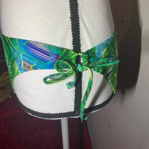 Sun and Sea Tropical Print Side Tie Bikini Bottoms Size L