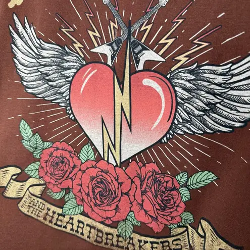 Hybrid Apparel Tom Petty & The Heartbreakers Graphic Band T-Shirt Size XL Brown