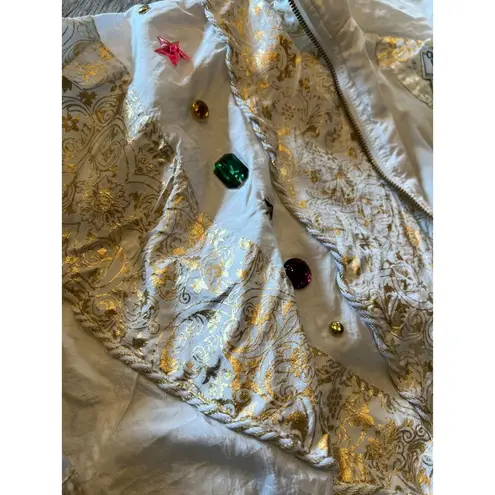 Clipper Bay Windbreaker Jacket Pants Nylon 90s NWT Small Retro 80s Vintage Y2K White