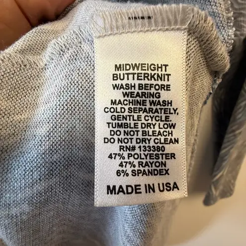 Before + Again Midweight Butterknit Sweater Tunic USA Made Women’s Size XS Blue