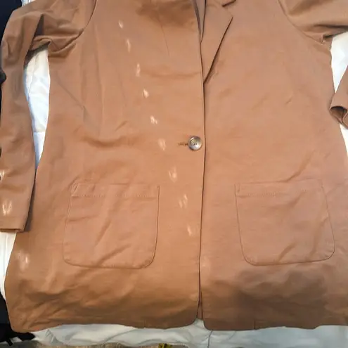 Garnet Hill Knit Relaxed Blazer, Size L