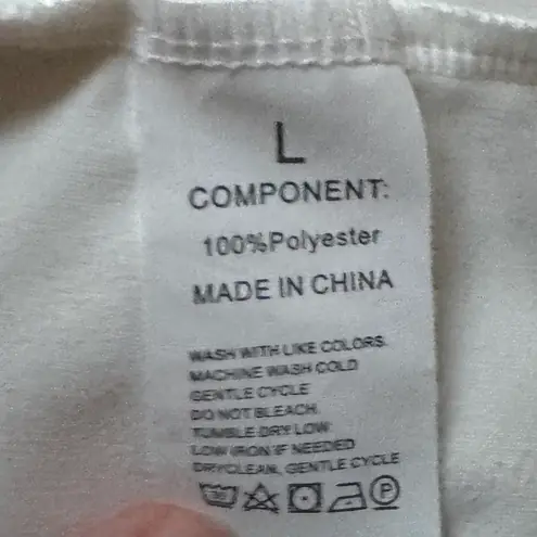 Women's Long Sleeve Fitted Sports Zip Up Jacket White Size L